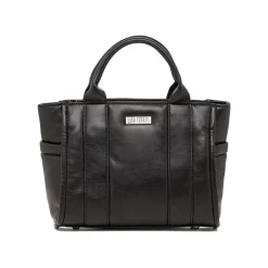 New Borsa a mano nera da donna con logo Donna Borse A Mano