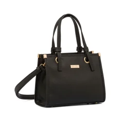 New Borsa a mano nera da Donna con manico dettaglio nodo Donna Borse A Mano