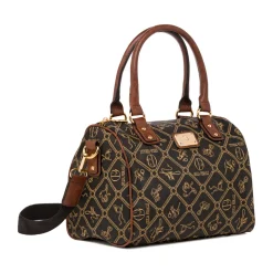 Online Borsa a mano nera da Donna con stampa Donna Borse A Mano