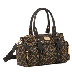 Hot Borsa a mano nera da Donna con stampa Donna Borse A Mano