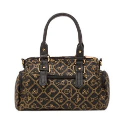 Hot Borsa a mano nera da Donna con stampa Donna Borse A Mano