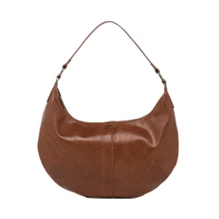 Discount Borsa a mezzaluna marrone da Donna Donna Borse A Spalla