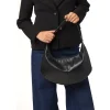 Outlet Borsa a mezzaluna nera da Donna Donna Borse A Spalla