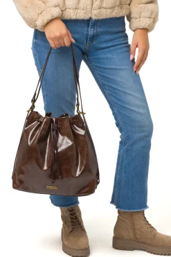 Discount Borsa a secchiello marrone da Donna Donna Borse A Spalla