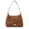 Online Borsa a spalla beige da Donna con tasca e zip Donna Borse A Spalla