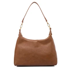 Online Borsa a spalla beige da Donna con tasca e zip Donna Borse A Spalla