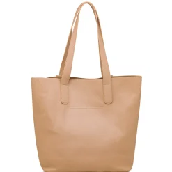 New Borsa a spalla beige da Donna con dettagli traforati Donna Borse A Spalla
