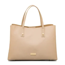 Hot Borsa a spalla beige da Donna con inserti e logo dorati Donna Borse A Spalla