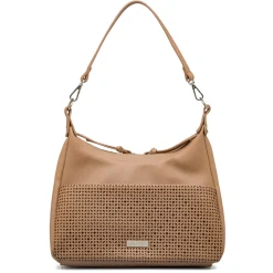 Sale Borsa a spalla Beige da Donna con dettaglio traforato Donna Borse A Spalla