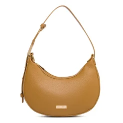 Sale Borsa a spalla Beige da Donna con logo in metallo Donna Borse A Spalla