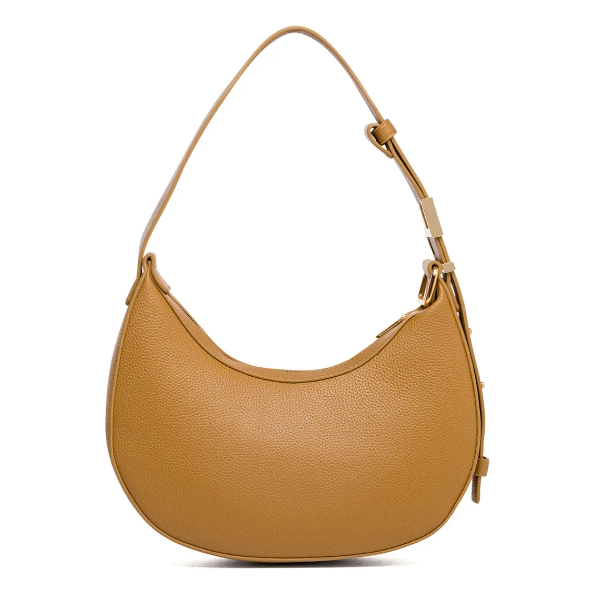 Sale Borsa a spalla Beige da Donna con logo in metallo Donna Borse A Spalla