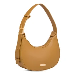 Sale Borsa a spalla Beige da Donna con logo in metallo Donna Borse A Spalla