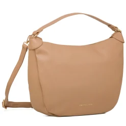 Online Borsa a spalla beige da Donna con logo Donna Borse A Spalla