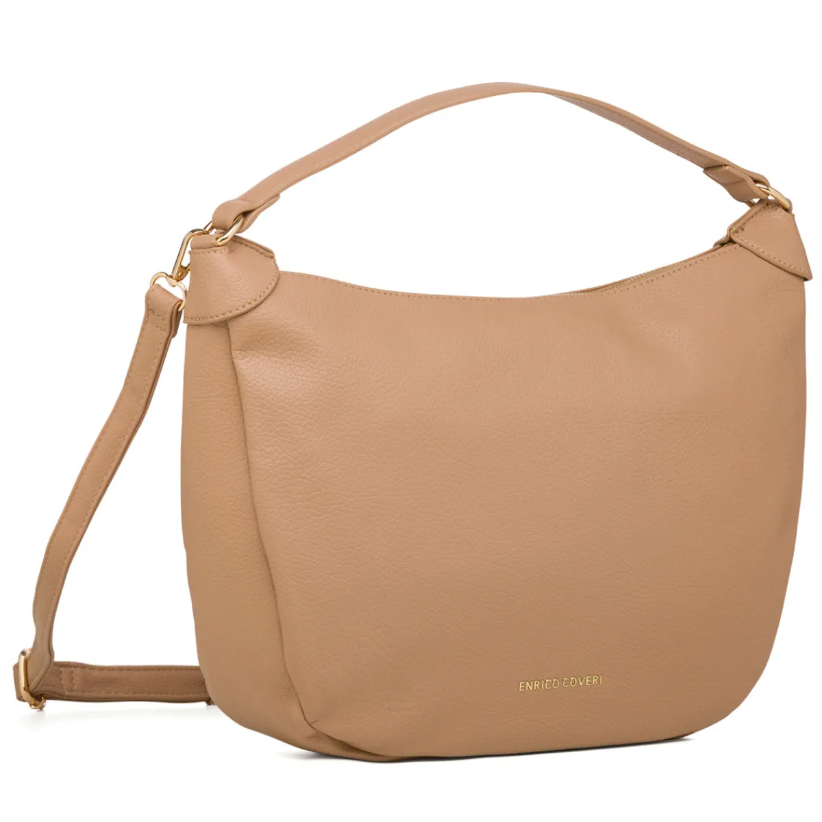 Online Borsa a spalla beige da Donna con logo Donna Borse A Spalla