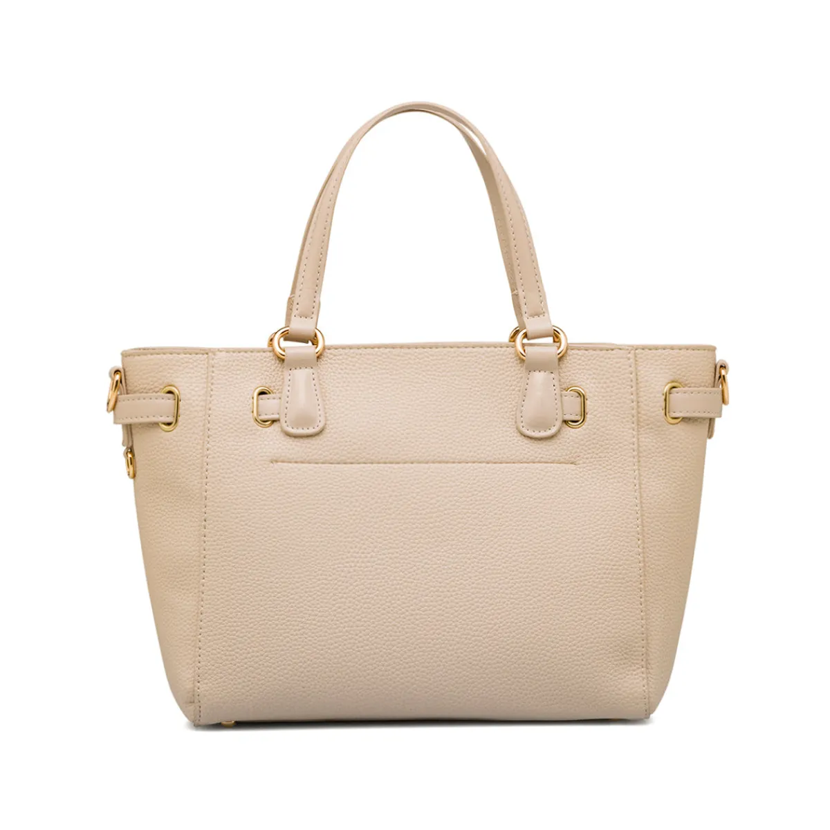New Borsa a spalla beige da Donna con dettaglio chiusura a incastro Donna Borse A Spalla