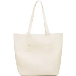 Discount Borsa a spalla bianca da Donna con dettaglio traforato Donna Borse A Spalla