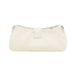 Sale Borsa a Spalla Bianca da Donna con Borchie e Fibbia frontale Donna Borse A Spalla