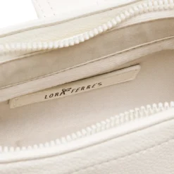 Sale Borsa a Spalla Bianca da Donna con Borchie e Fibbia frontale Donna Borse A Spalla