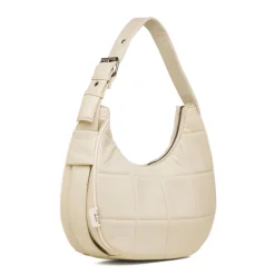 New Borsa a spalla bianco off-white da donna effetto trapuntato Donna Borse A Spalla