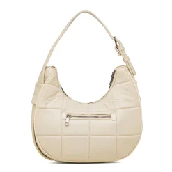 New Borsa a spalla bianco off-white da donna effetto trapuntato Donna Borse A Spalla