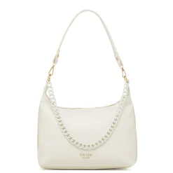 New Borsa a spalla bianco off-white da Donna con catena Donna Borse A Spalla