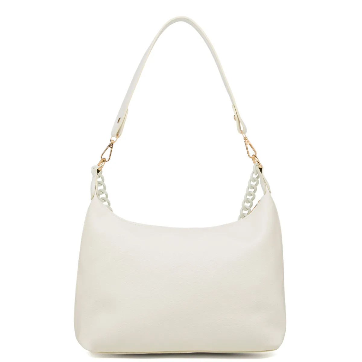 New Borsa a spalla bianco off-white da Donna con catena Donna Borse A Spalla