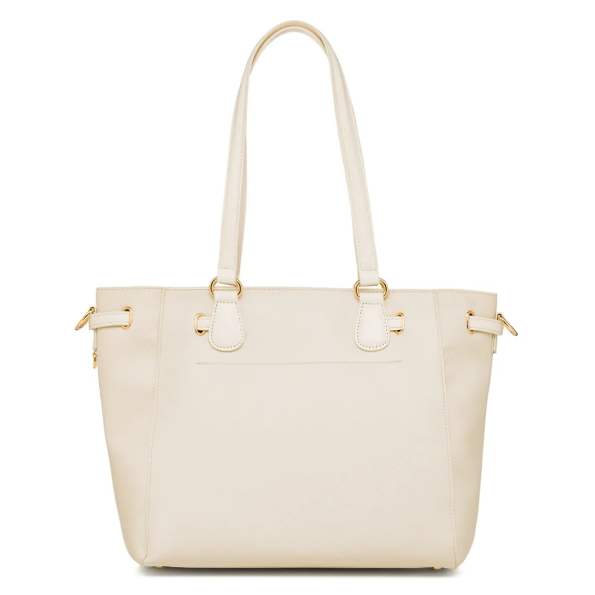 Borsa a spalla bianco off-white da Donna con rifiniture dorate Donna Borse A Mano