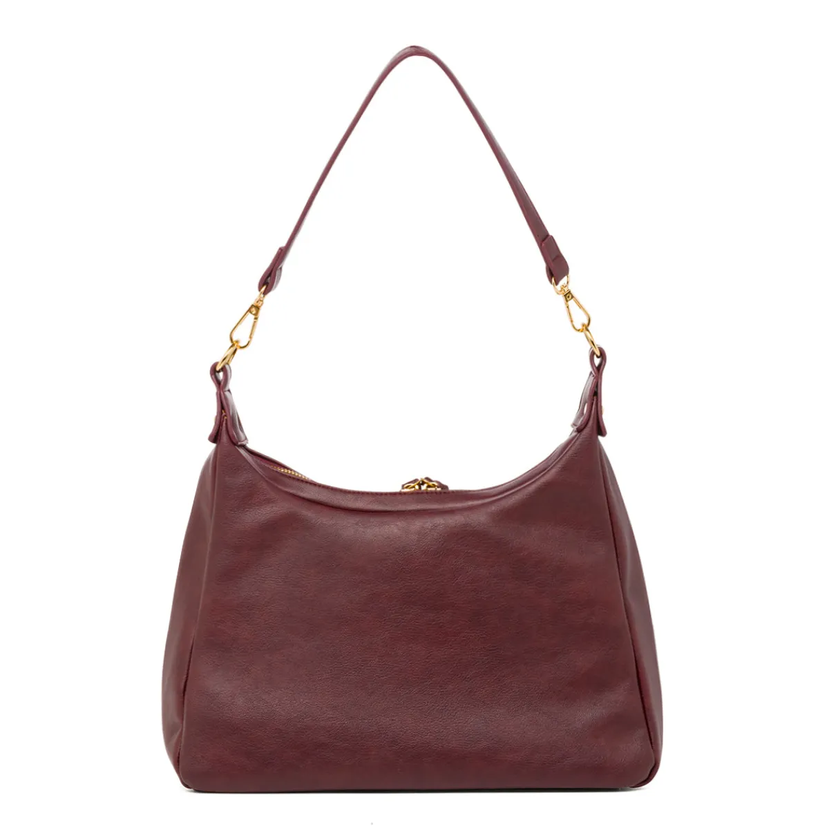 Online Borsa a spalla Bordeaux da Donna con tasca frontale Donna Borse A Spalla