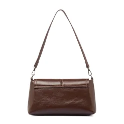 Online Borsa a Spalla da Donna Marrone Dettagli Metal Donna Borse A Mano
