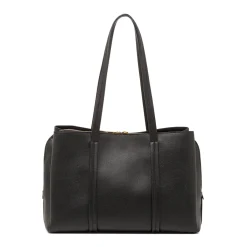 New Borsa a Spalla da Donna Nera con Doppio Manico Donna Borse A Spalla