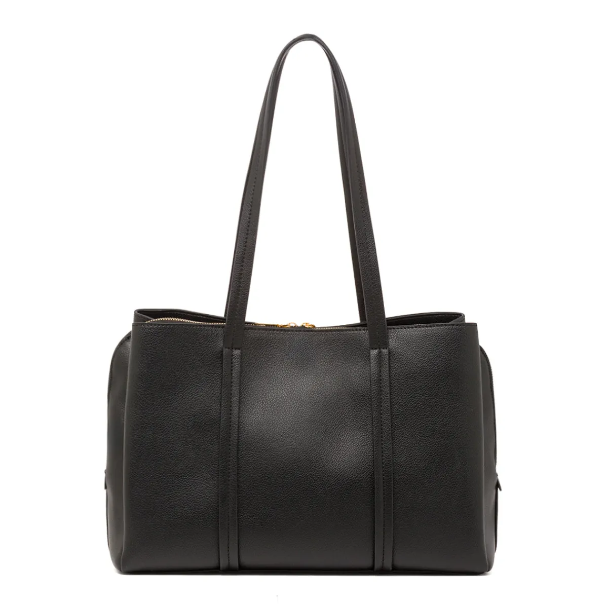 New Borsa a Spalla da Donna Nera con Doppio Manico Donna Borse A Spalla