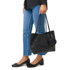 Discount Borsa a Spalla da Donna Nera con Pochette Rimovibile Donna Borse A Spalla