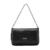 Online Borsa a Spalla da Donna Nera con Borchie e Catena Donna Borse A Tracolla Donna