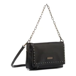 Online Borsa a Spalla da Donna Nera con Borchie e Catena Donna Borse A Tracolla Donna