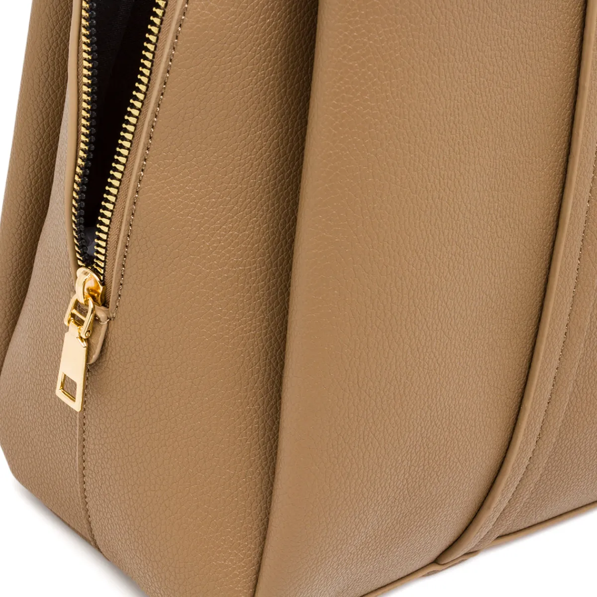 New Borsa a Spalla da Donna Taupe con Doppio Manico Donna Borse A Spalla