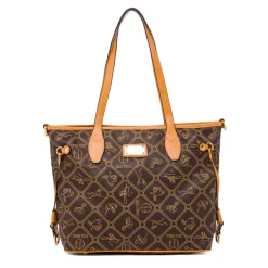 Sale Borsa a spalla marrone da Donna con stampa All Over Donna Borse A Spalla