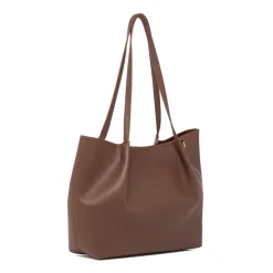 Clearance Borsa a spalla marrone da Donna con dettagli arricciati Donna Borse A Spalla