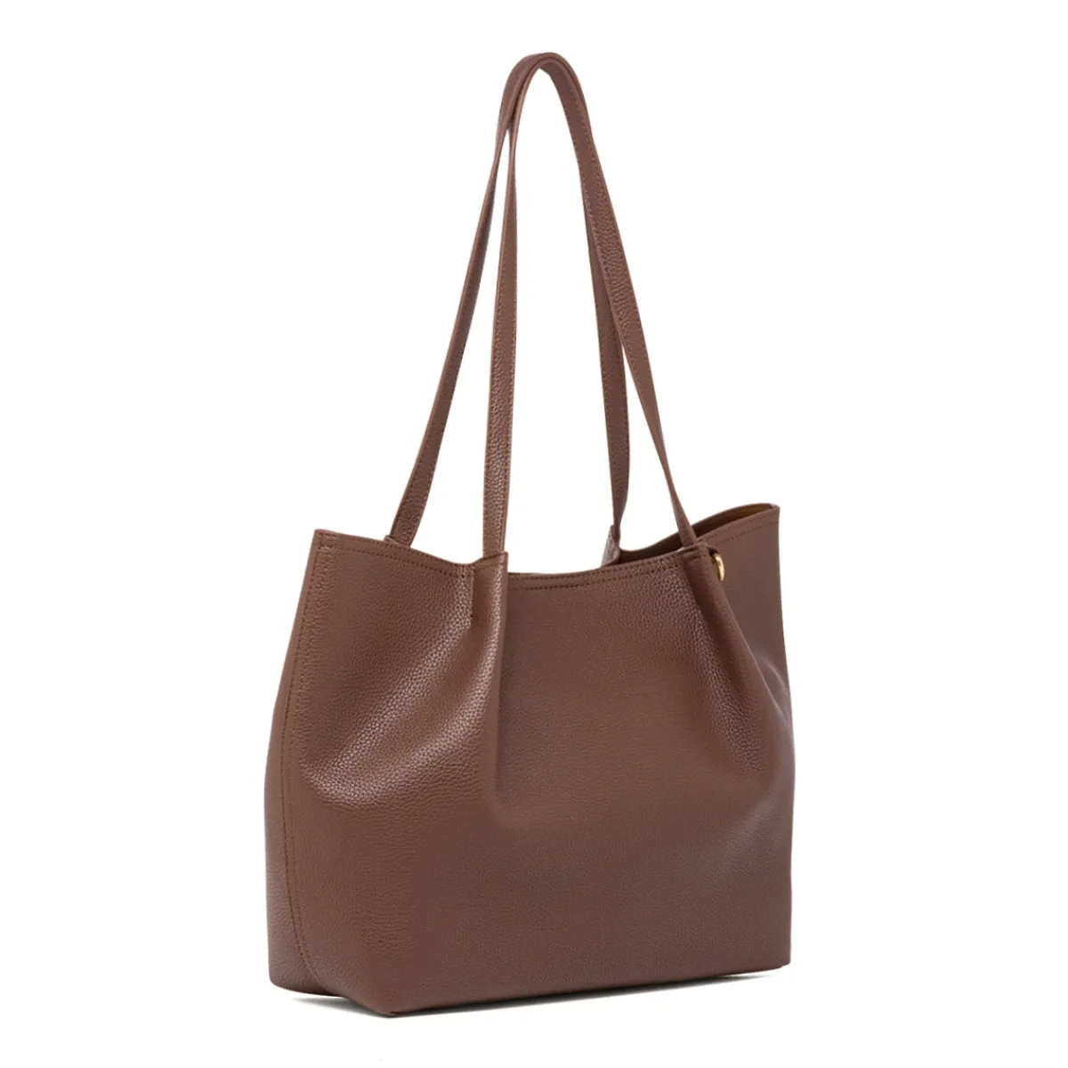 Clearance Borsa a spalla marrone da Donna con dettagli arricciati Donna Borse A Spalla
