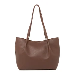 Clearance Borsa a spalla marrone da Donna con dettagli arricciati Donna Borse A Spalla