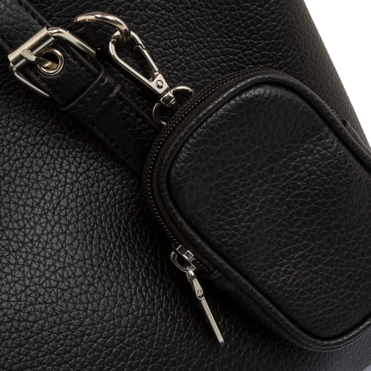 New Borsa a spalla nera da Donna con dettagli metallici Donna Borse A Spalla