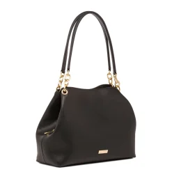 Clearance Borsa a spalla nera da Donna con dettagli catena Donna Borse A Spalla