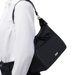 Discount Borsa a spalla nera da Donna con dettagli traforati Donna Borse A Spalla