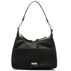 Discount Borsa a spalla nera da Donna con dettagli traforati Donna Borse A Spalla