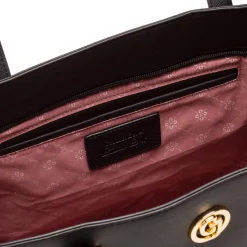 Best Borsa a spalla nera da Donna con logo Donna Borse A Spalla