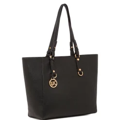 Online Borsa a spalla nera da Donna con logo Donna Borse A Spalla