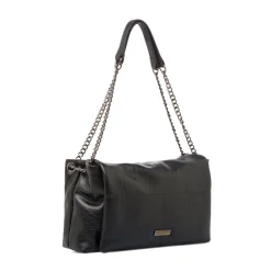 Online Borsa a Spalla Nera da Donna con manici a Catena Donna Borse A Tracolla Donna