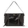 Online Borsa a spalla nera da Donna con zip Donna Borse A Spalla
