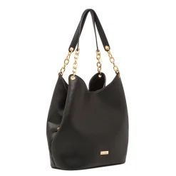 Hot Borsa a spalla nera da Donna con catena Donna Borse A Spalla