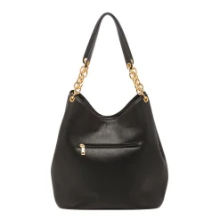 Hot Borsa a spalla nera da Donna con catena Donna Borse A Spalla