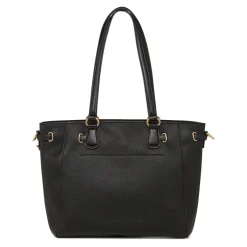 Borsa a spalla nera da Donna con dettglio in metllo Donna Borse A Mano